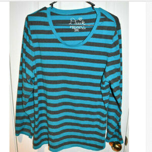 DEREK HEART Plus Women's 2X LS Tee